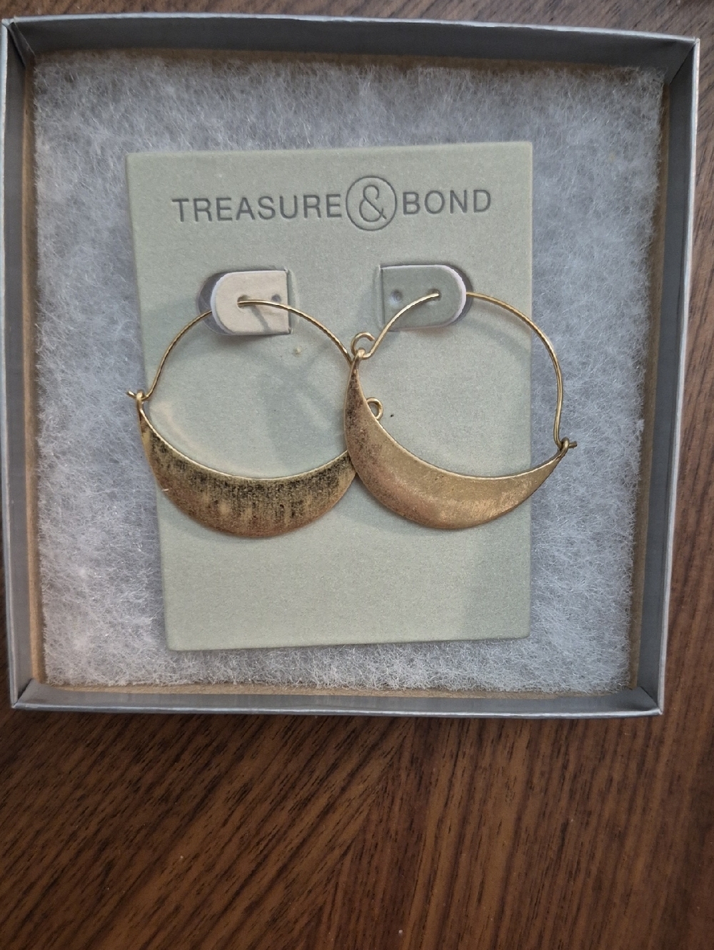 Treasure & Bond Metallic Gold Round Disc Drop Earrings